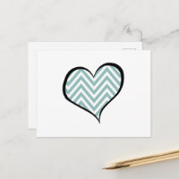Zigzag Azul, Chevron Azul, Padrão Zigzag, Coração