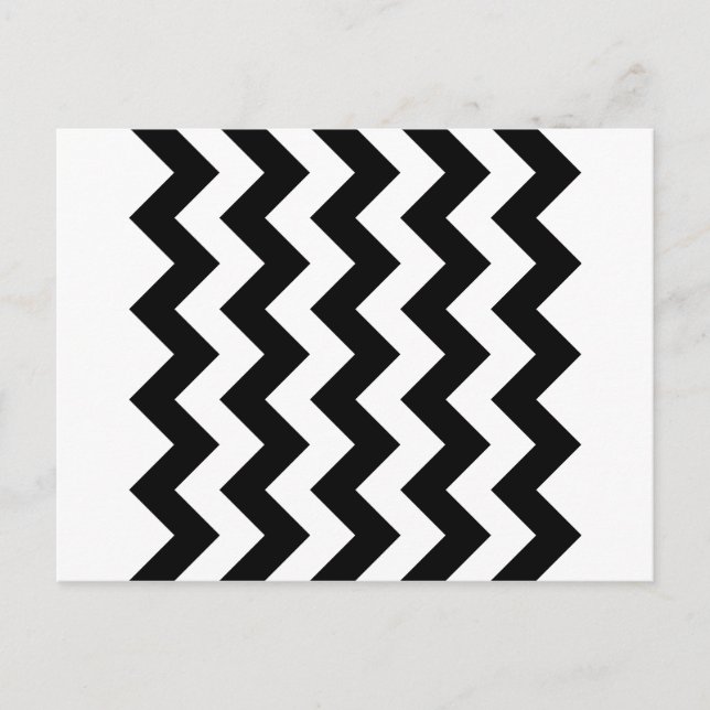 Cartão Postal Zigzag I - Branco e Preto (Frente)