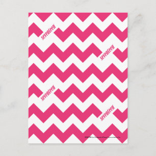 Cartão Postal ZigZag Magenta