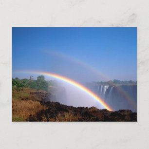 Cartão Postal Zimbábue, Parque Nacional de Victoria Falls. Dupla