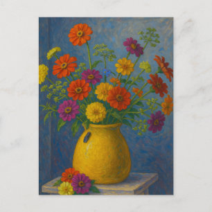 Cartão postal Zinnia