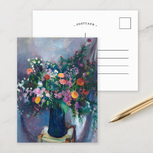 Cartão Postal Zinnias e Asters   Arthur Beecher Carles