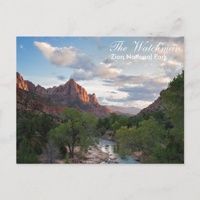 Cartão Postal Zion National Park - The Watchman postcard (Frente)