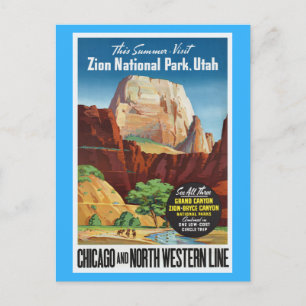 Cartão Postal Zion National Park, Utah America Viagem