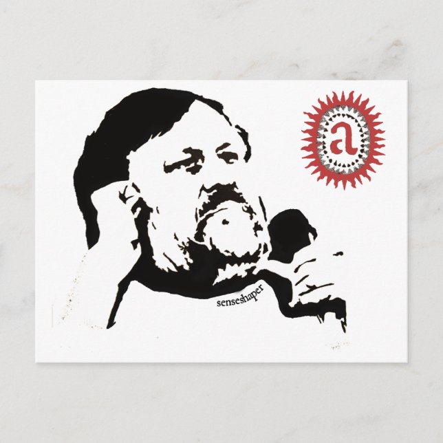 Cartão Postal Zizek contemplando o assunto petição a: A camiseta (Frente)