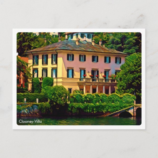 Cartão Postal zLMD116 CLOONEY-VILLA Laglio Lake Como, (Frente)