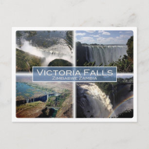 Cartão Postal ZM Zâmbia - Zimbabué - Victoria Falls -