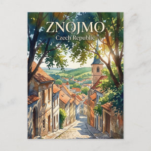 Cartão Postal Znojmo, Região da Morávia do Sul, República Tcheca