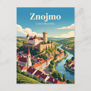 Cartão Postal Znojmo, Região da Morávia do Sul, República Tcheca
