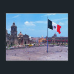 Cartão Postal Zocalo, Cidade do México, México<br><div class="desc">Zocalo, Cidade do México, México</div>