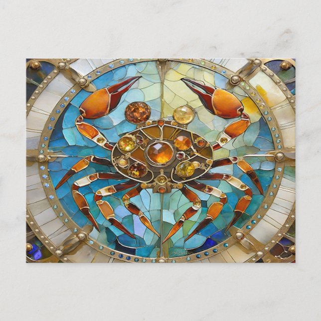 Cartão Postal Zodiac - Cancer O Caranguejo (Frente)