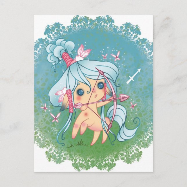 Cartão Postal Zodiac sagitaire sagittarius (Frente)