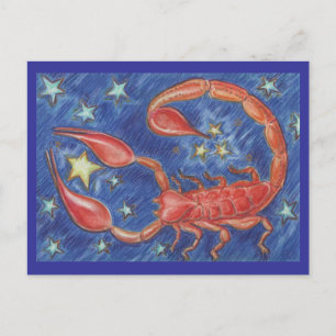 Cartão postal Zodiac Scorpio