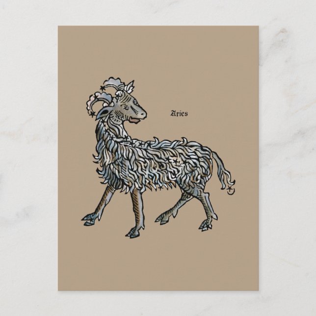 Cartão Postal Zodíaco: Áries, 1482 (Frente)
