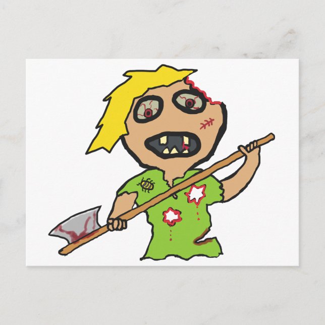 Cartão Postal Zombie (Frente)