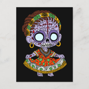 Cartão Postal Zombie Angolana Bonita