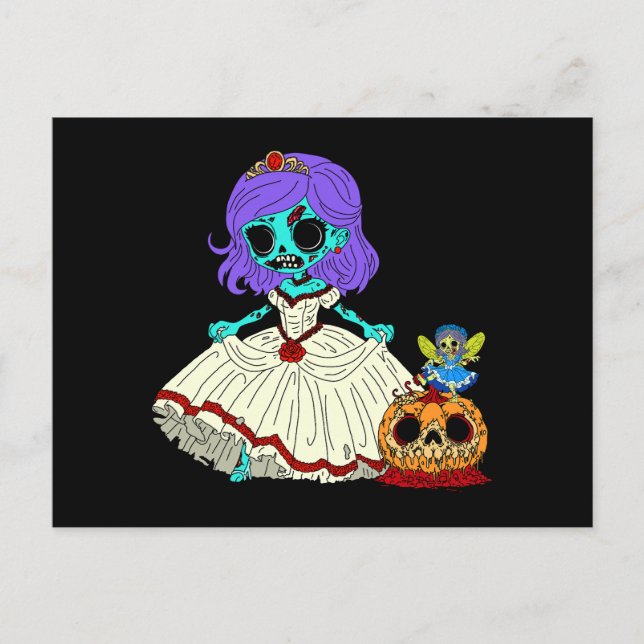 Cartão Postal Zombie Cinderella (Frente)