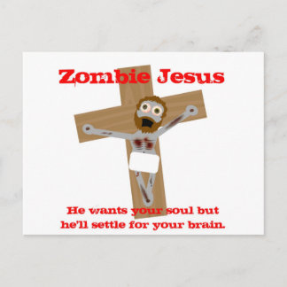 Cartão Postal Zombie Jesus
