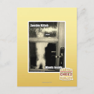 Cartão Postal Zombie Kitteh