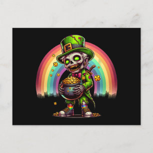 Cartão Postal Zombie Leprechaun