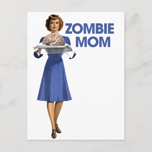 Cartão Postal Zombie Mãe (Frente)