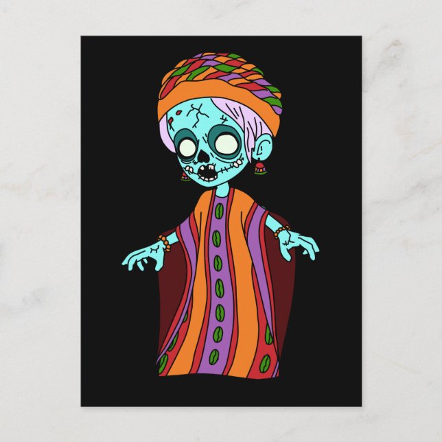 Cartão Postal Zombie malaia (Frente)