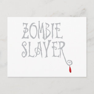 Cartão Postal Zombie Slayer