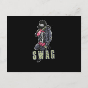 Cartão Postal Zombie Swag