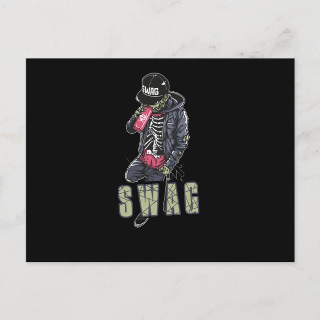 Cartão Postal Zombie Swag (Frente)