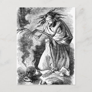 Cartão Postal Zombie Witch de Elfinland Wud