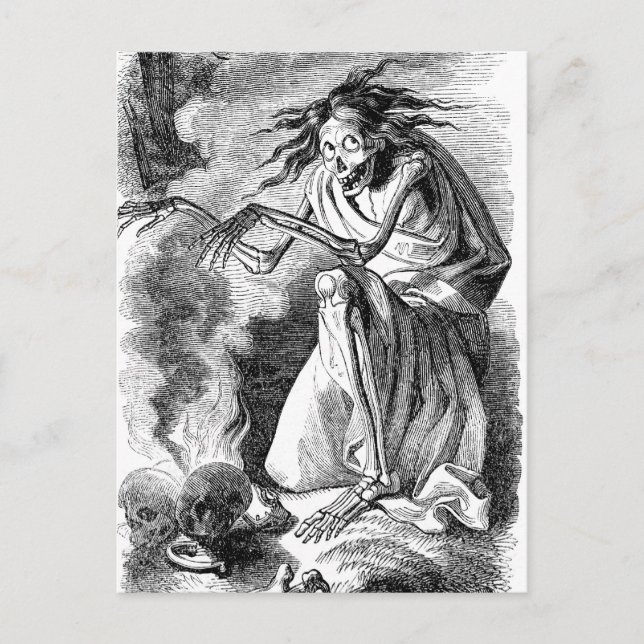 Cartão Postal Zombie Witch de Elfinland Wud (Frente)