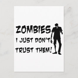 Cartão Postal Zombies Eu Só Não Confio Neles
