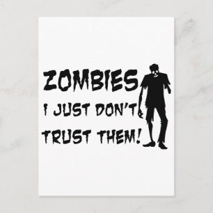 Cartão Postal Zombies Eu Só Não Confio Neles