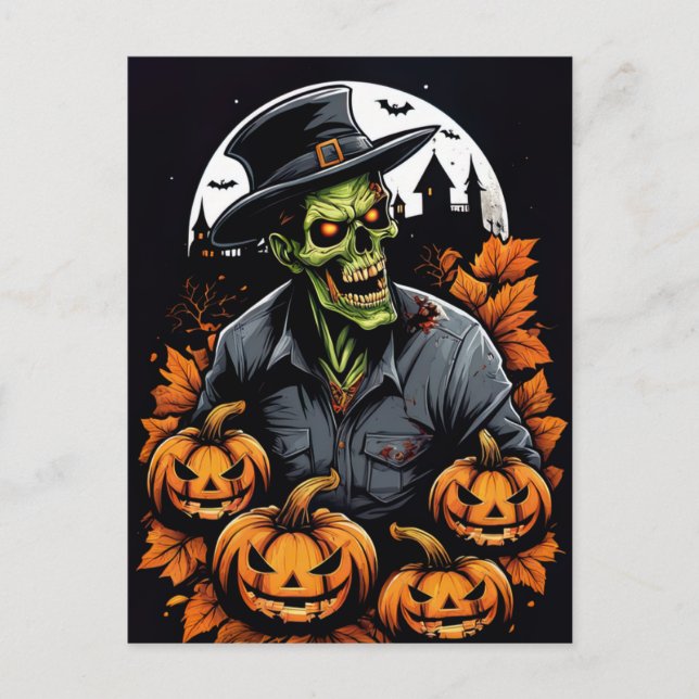 Cartão Postal Zombie's Night Out (Frente)