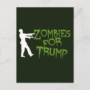 Cartão Postal Zombies para Trump Humor