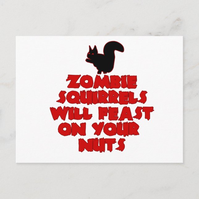 Cartão Postal ZombieSquirrelpng (Frente)