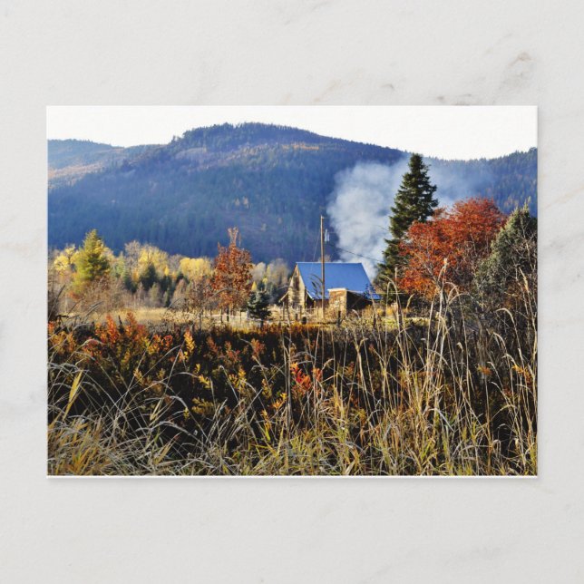 Cartão Postal Zona do rio Pack perto de Sandpoint, Idaho. (Frente)