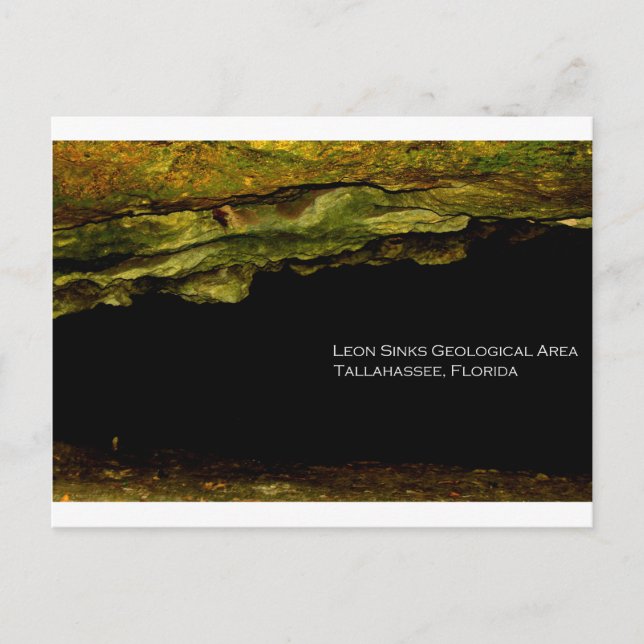 Cartão Postal Zona Geológica de Leon Sinks (Frente)