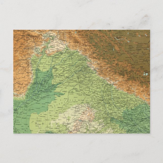 Cartão Postal Zona noroeste da Índia (Frente)