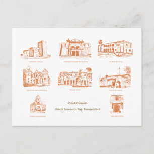 Cartão Postal Zona Postal Colonial, Santo Domingo, Representante