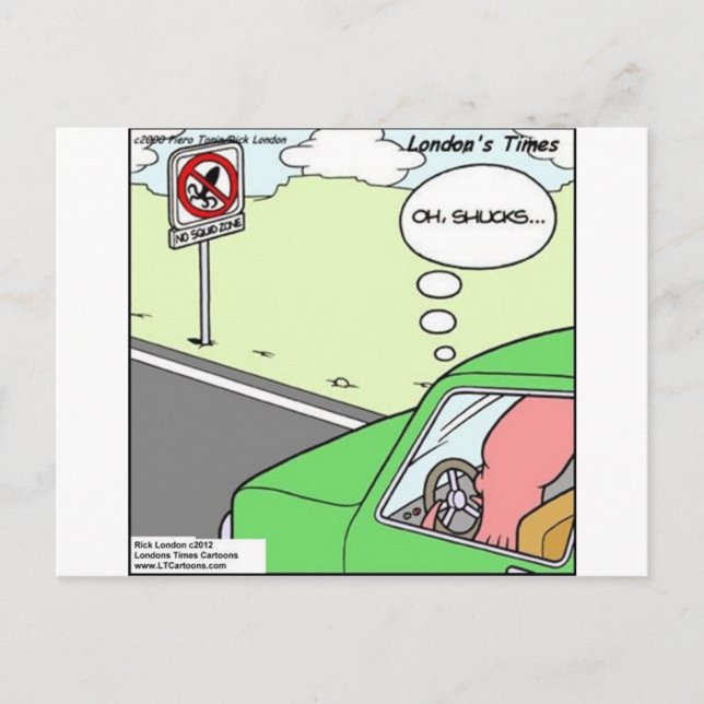 Cartão Postal Zona Sem Lulas Divertida (Frente)