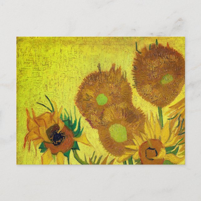 Cartão Postal Zonnebloemen (Van Gogh) (Frente)