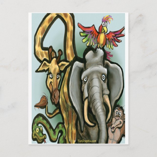 Cartão Postal Zoo (Frente)