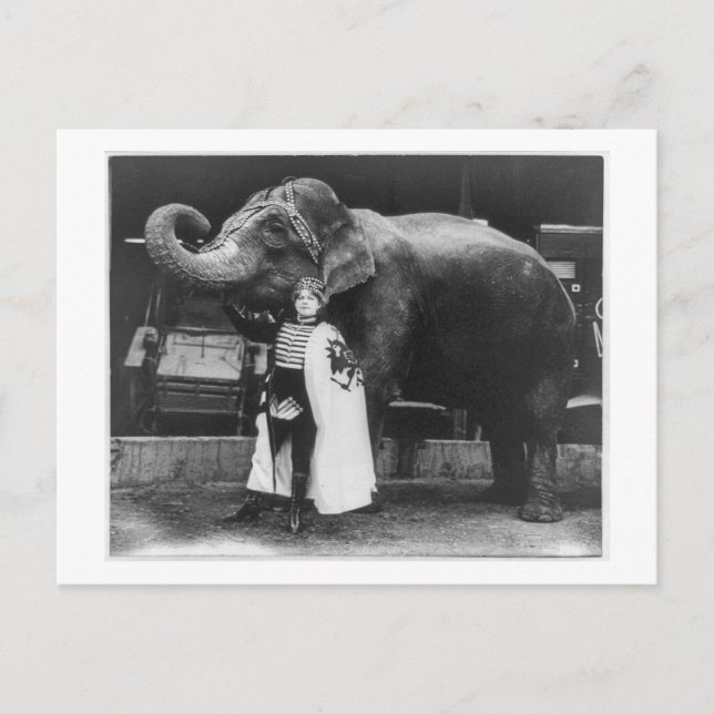 Cartão Postal Zora e Trilby 1916 (Frente)