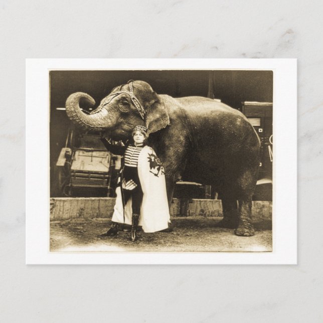 Cartão Postal Zora e Trilby 1916 (Frente)