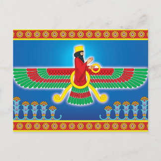 Cartão Postal Zoroastriano Faravahar Persa