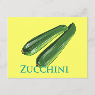 Cartão Postal Zucchini Squash