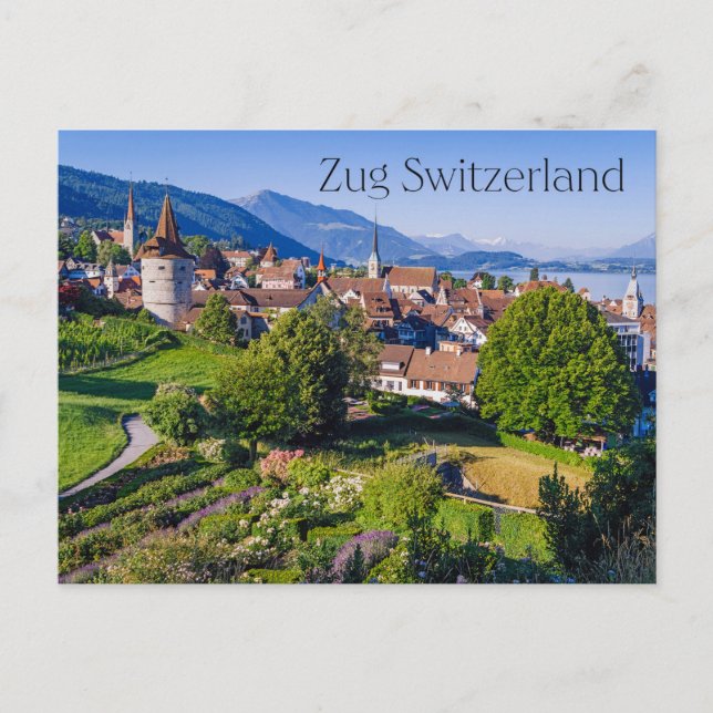 Cartão Postal Zug Suíça (Frente)