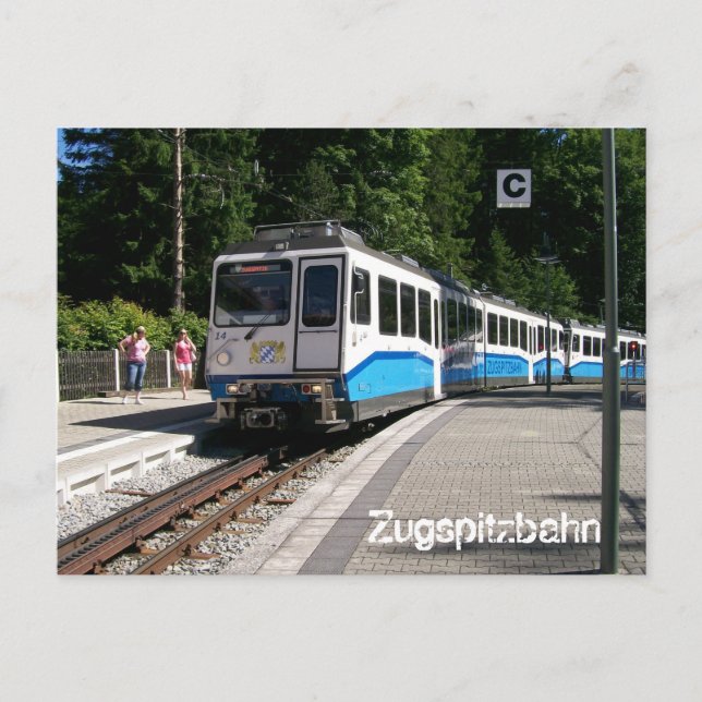 Cartão Postal Zugspitzbahn (Frente)