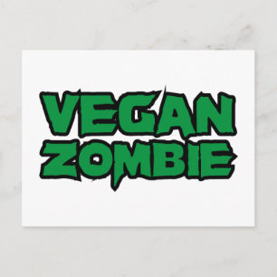 Cartão Postal Zumbis Vegan